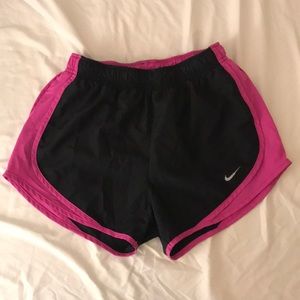 Nike running shorts- pink and black
